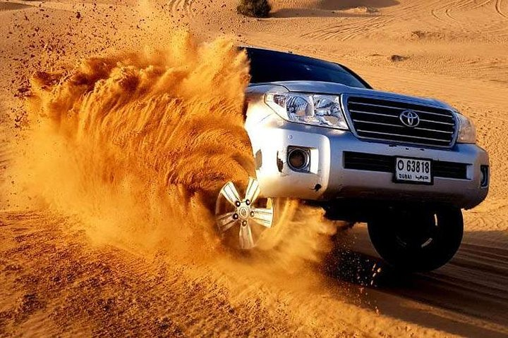 Experience the excitement of 4x4 dune bashing in the golden sands of Dubai’s desert where adrenaline meets adventure for an unforgettable day with friends and family.
